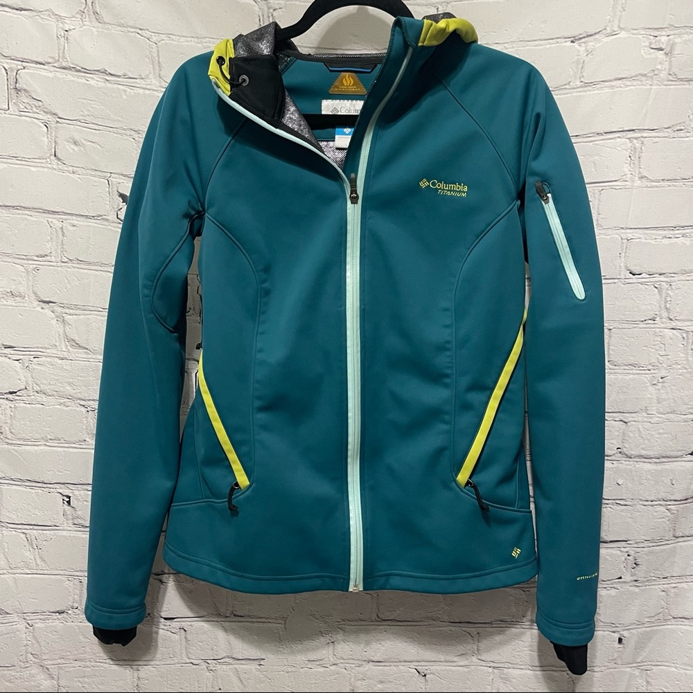 Columbia Titanium Omni-Heat Women’s Full-Zip Jacket Teal/Green size Large
